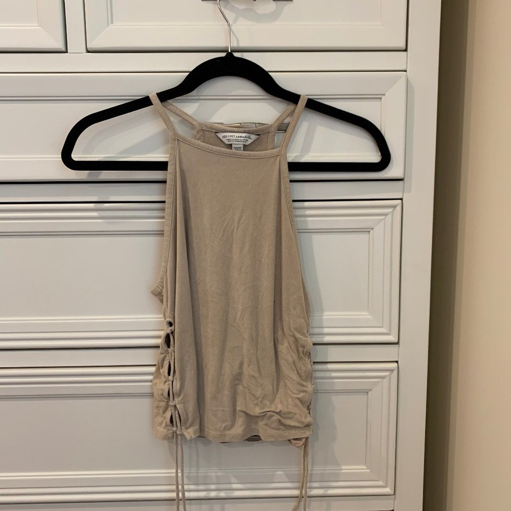 American Eagle Hi-Neck Tie Side Tank